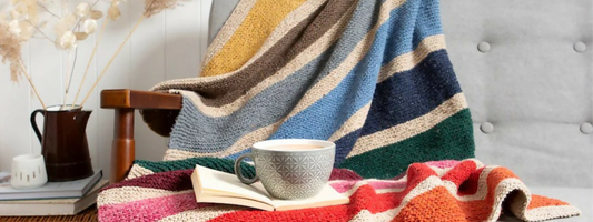 Wool Couture Rainbow Blanket Knitting Kit