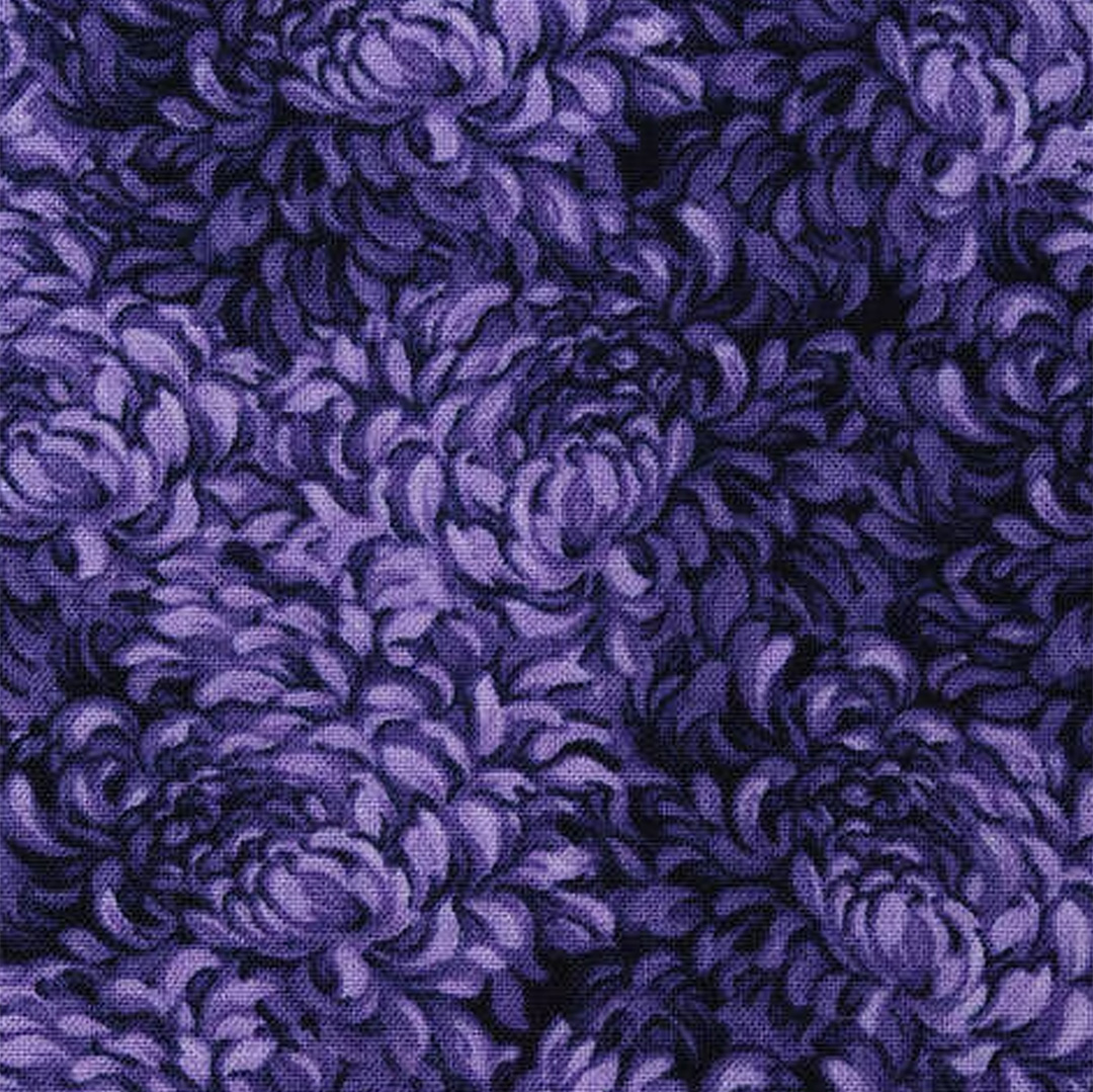 The Craft Cotton Co. 100% Cotton Petals Purple Cotton Fabric