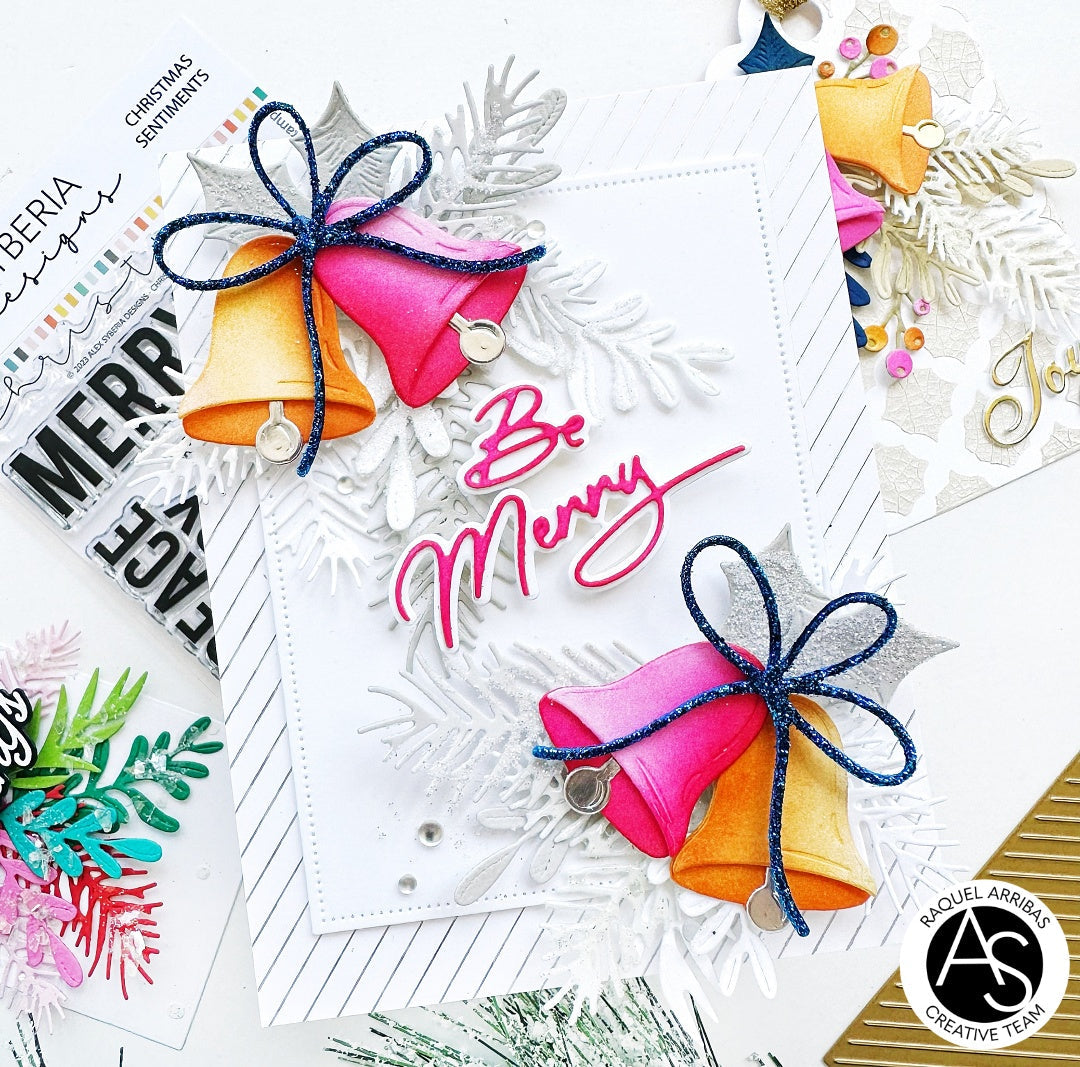 Alex Syberia Designs Be Merry Sentiments Die Set