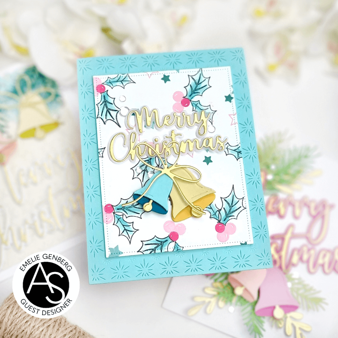 Alex Syberia Designs Be Merry Sentiments Die Set