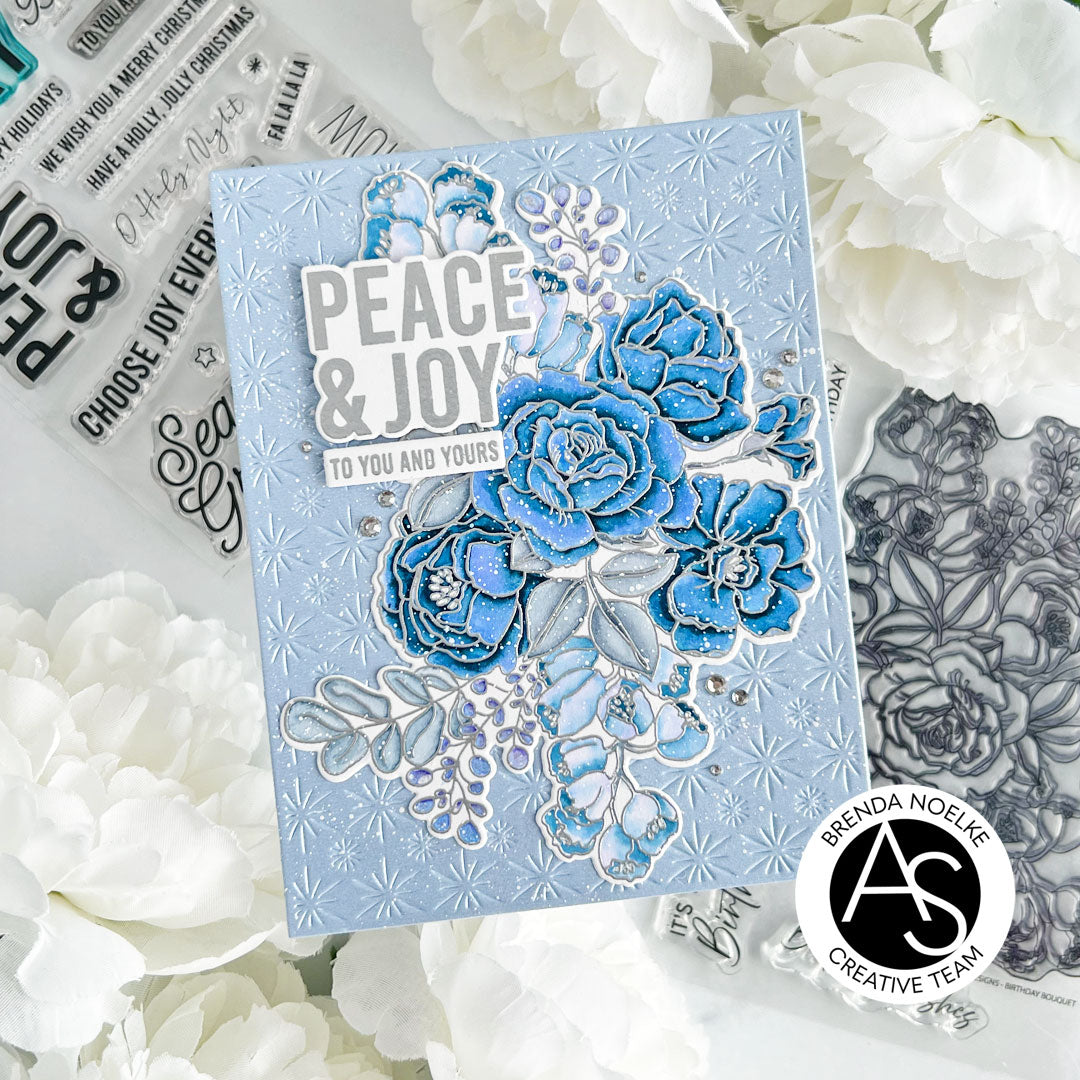 Alex Syberia Designs Birthday Bouquet Stencil Set