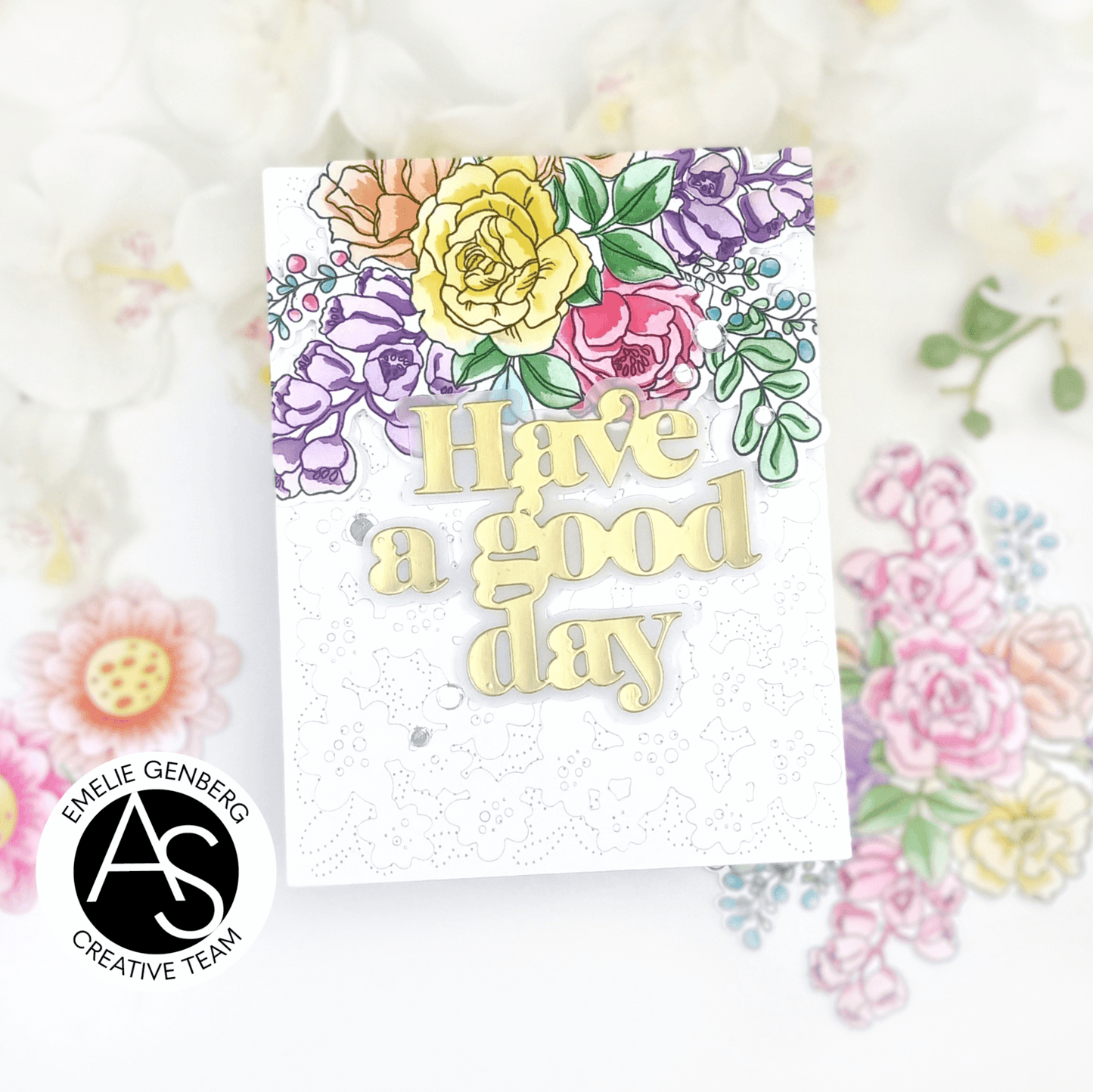 Alex Syberia Designs Birthday Bouquet Stencil Set