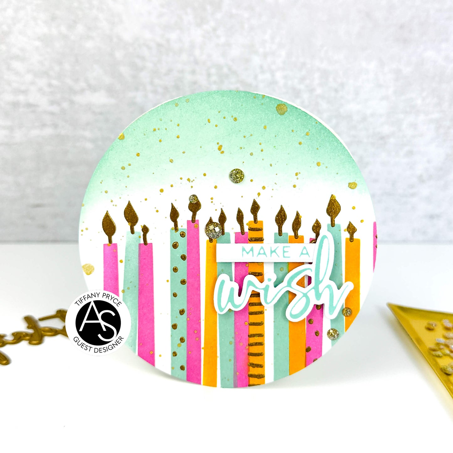Alex Syberia Designs Birthday & Wish Hot Foil Plate Set