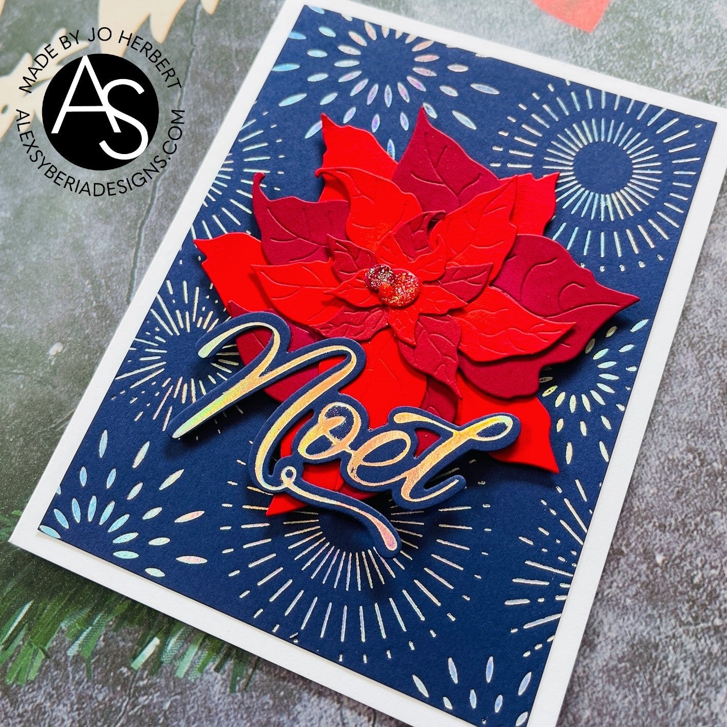 Alex Syberia Designs Brilliant Burst Hot Foil Plate