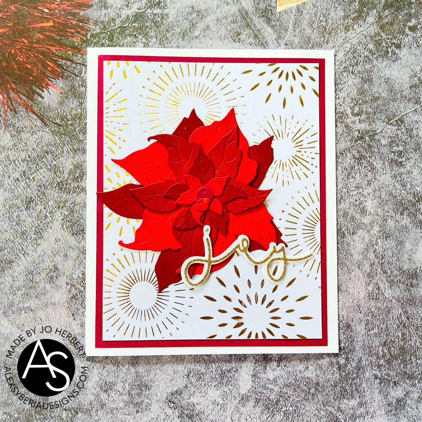 Alex Syberia Designs Brilliant Burst Hot Foil Plate