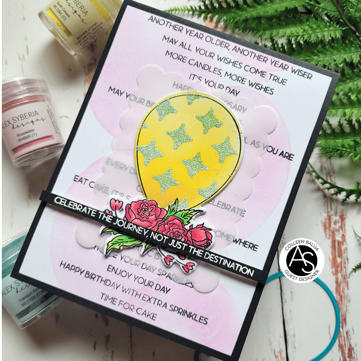 Alex Syberia Designs Celebrations Sentiments Stamp Set