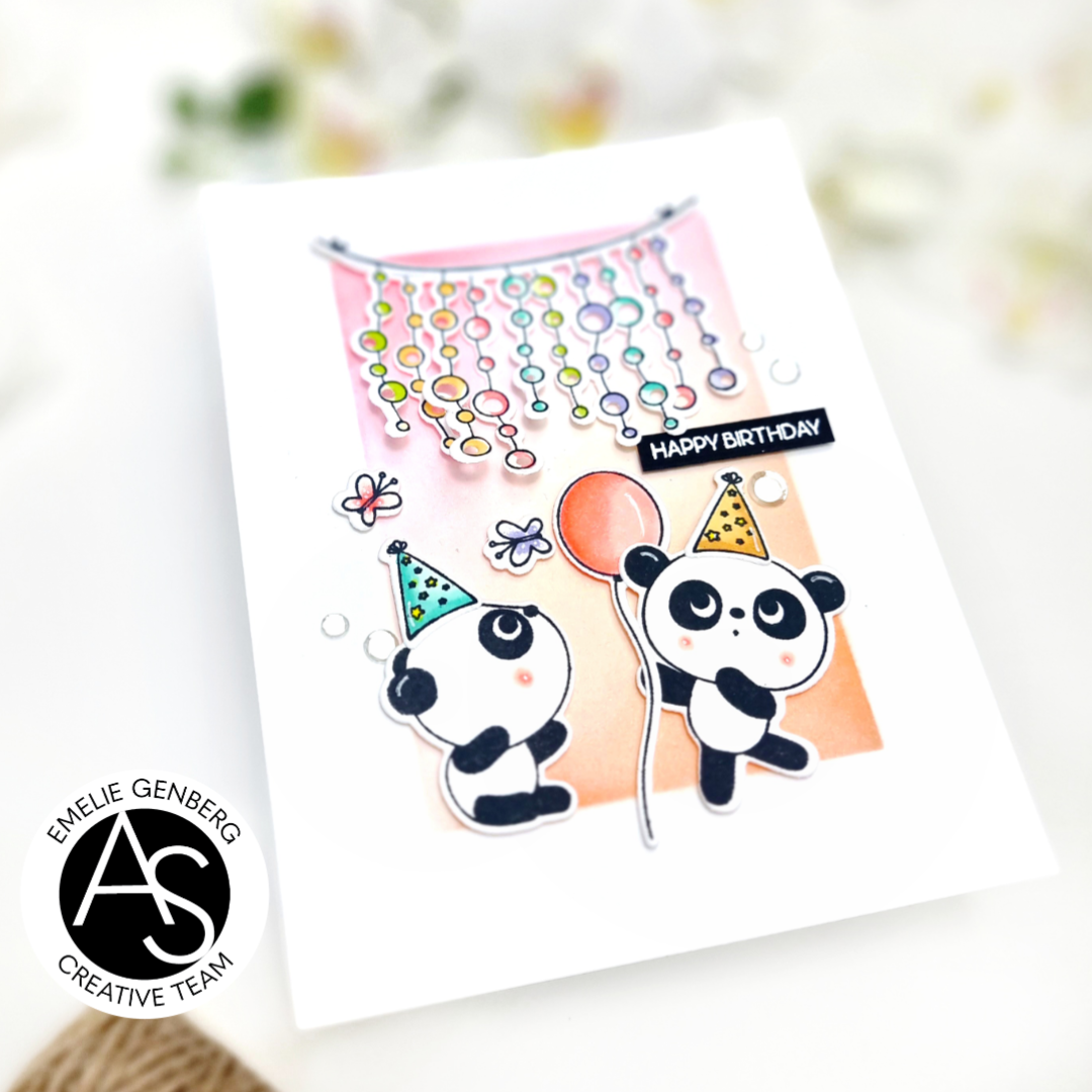 Alex Syberia Designs Celebrations Sentiments Stamp Set