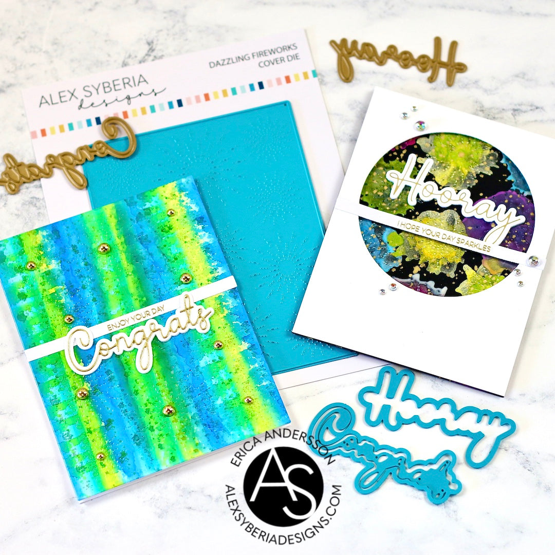 Alex Syberia Designs Celebrations Sentiments Stamp Set