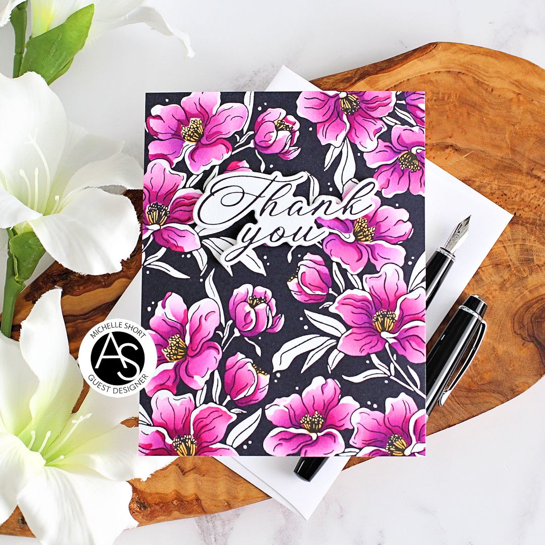 Alex Syberia Designs Charming Floral Background Press Plate