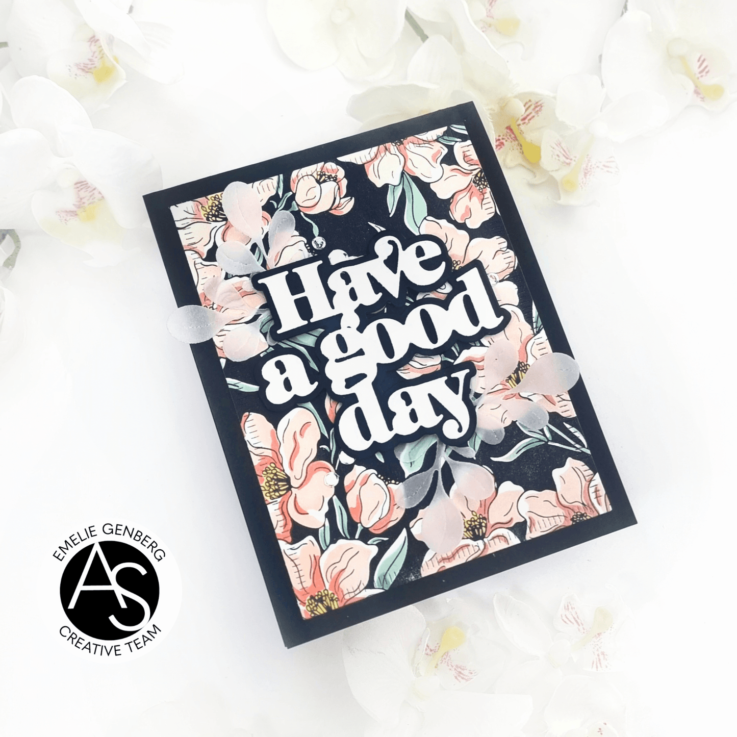 Alex Syberia Designs Charming Floral Background Press Plate
