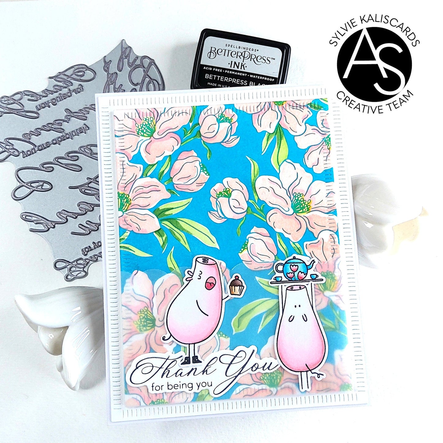 Alex Syberia Designs Charming Floral Background Press Plate