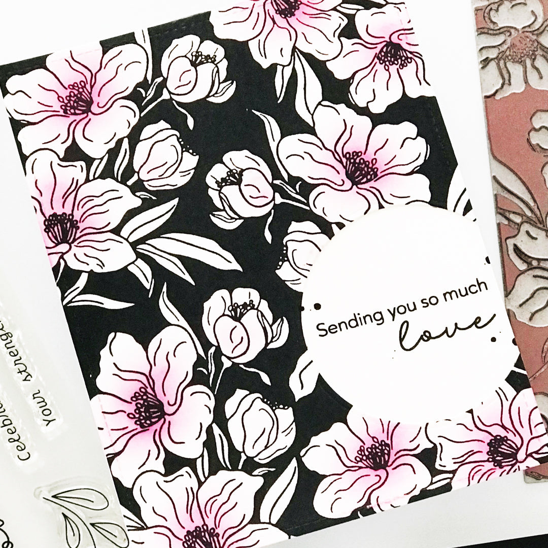 Alex Syberia Designs Charming Floral Background Press Plate