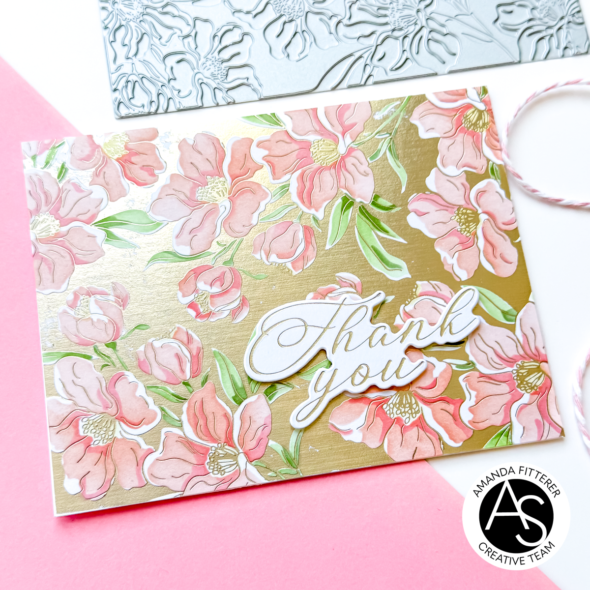 Alex Syberia Designs Charming Floral Background Press Plate