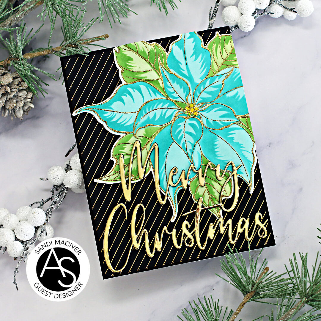 Alex Syberia Designs Elegant Stripes Hot Foil Plate