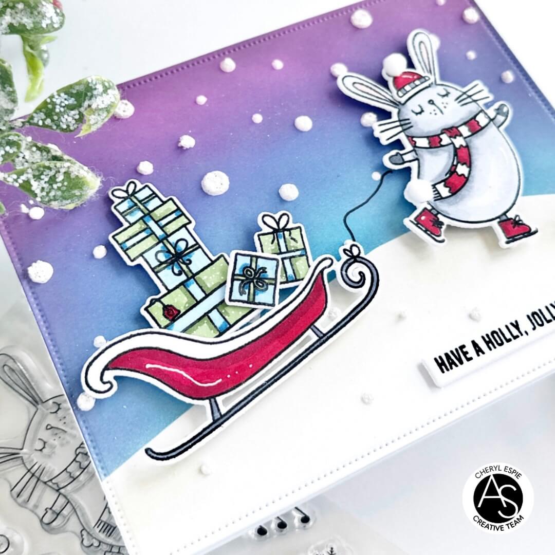 Alex Syberia Designs Falling Snow Stencil