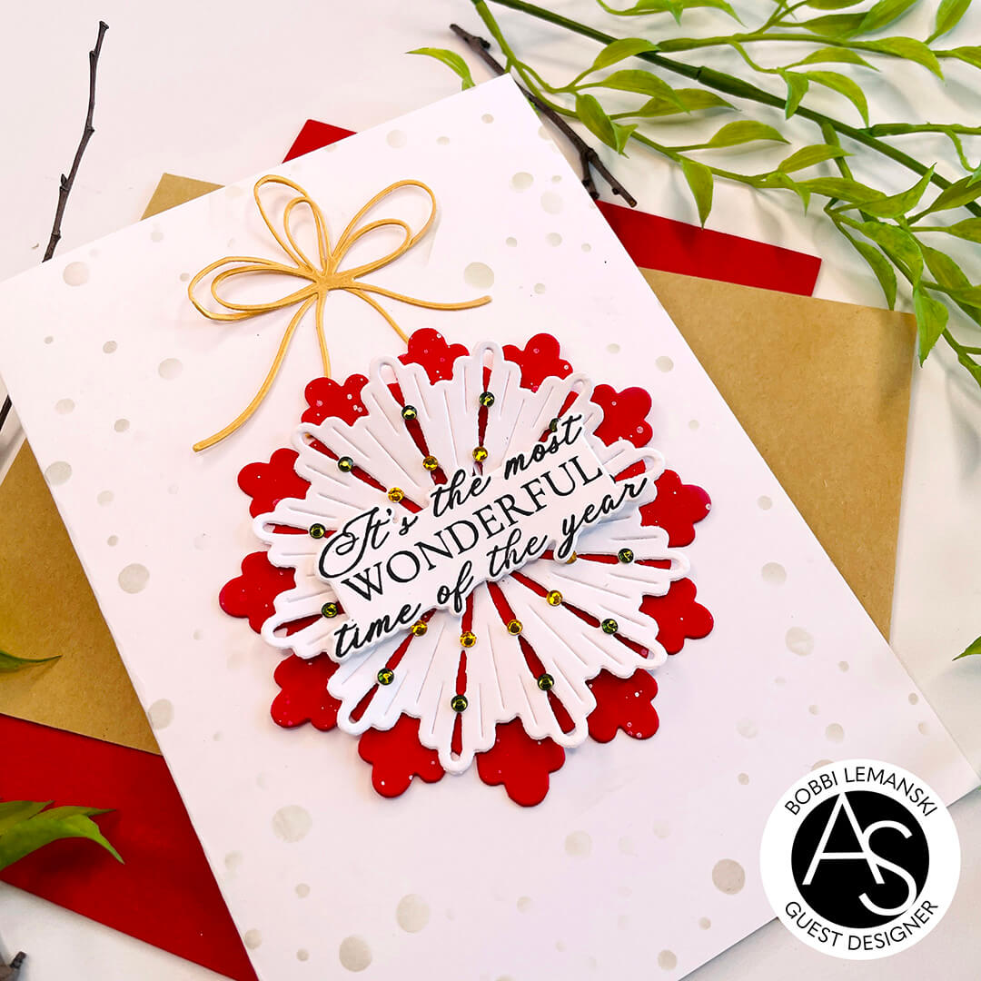 Alex Syberia Designs Falling Snow Stencil