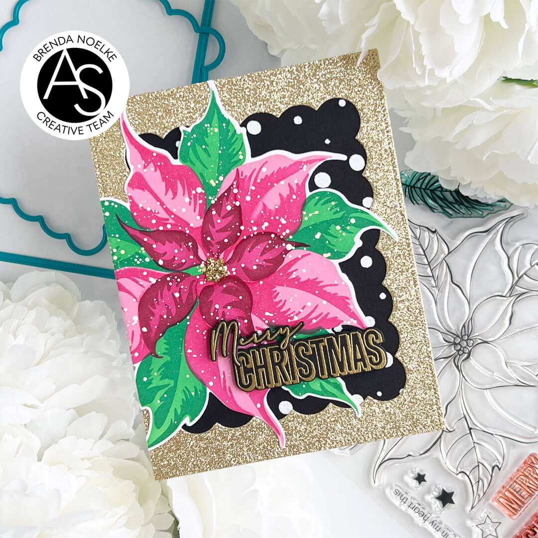 Alex Syberia Designs Festive Poinsettia Stencil Set