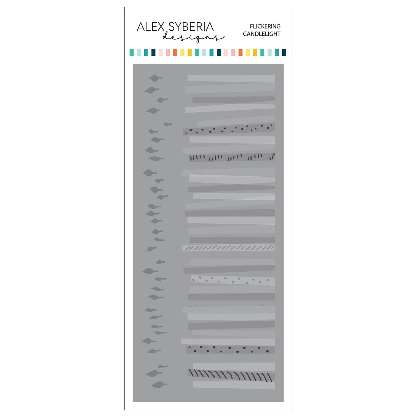 Alex Syberia Designs Flickering Candlelight Stencil Set