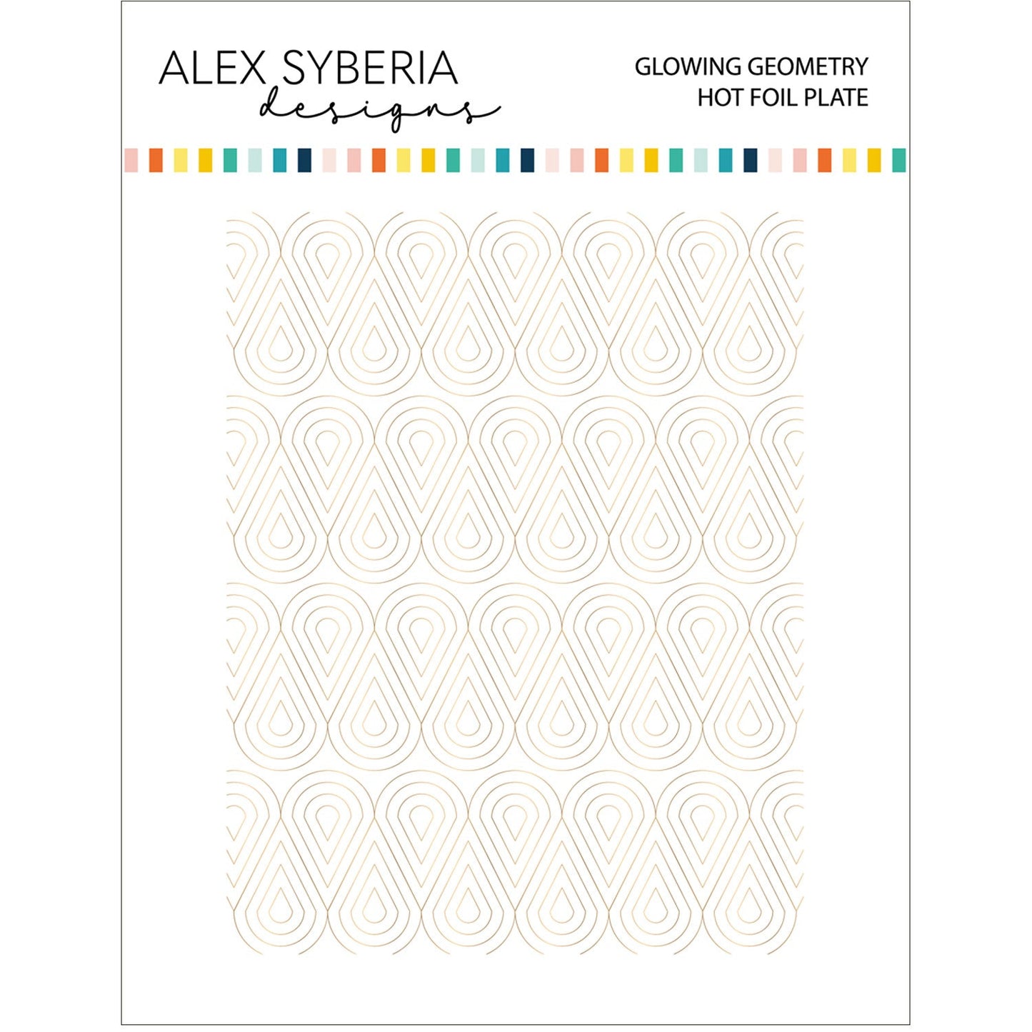 Alex Syberia Designs Glowing Geometry Hot Foil Plate