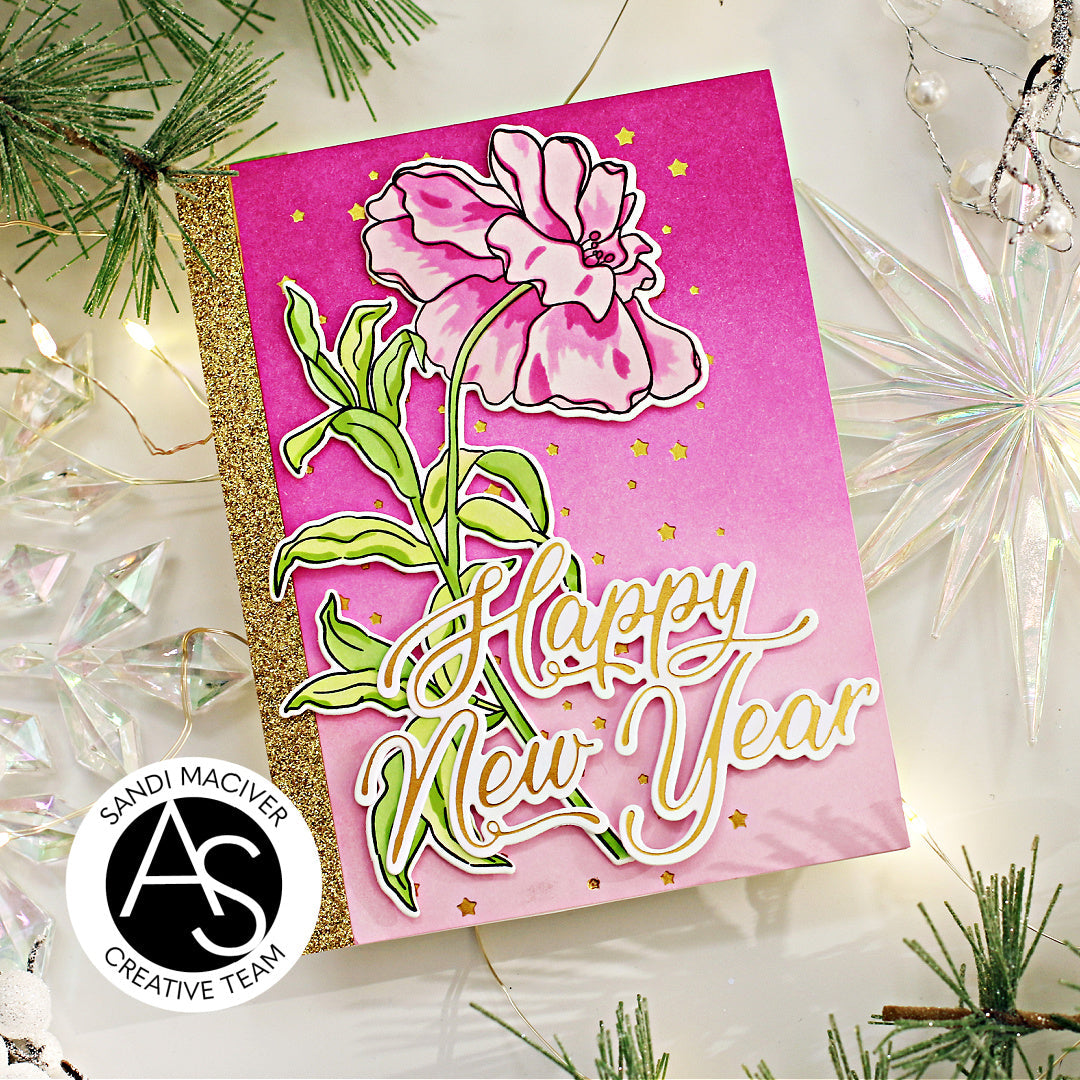 Alex Syberia Designs Happy New Year Hot Foil Plate