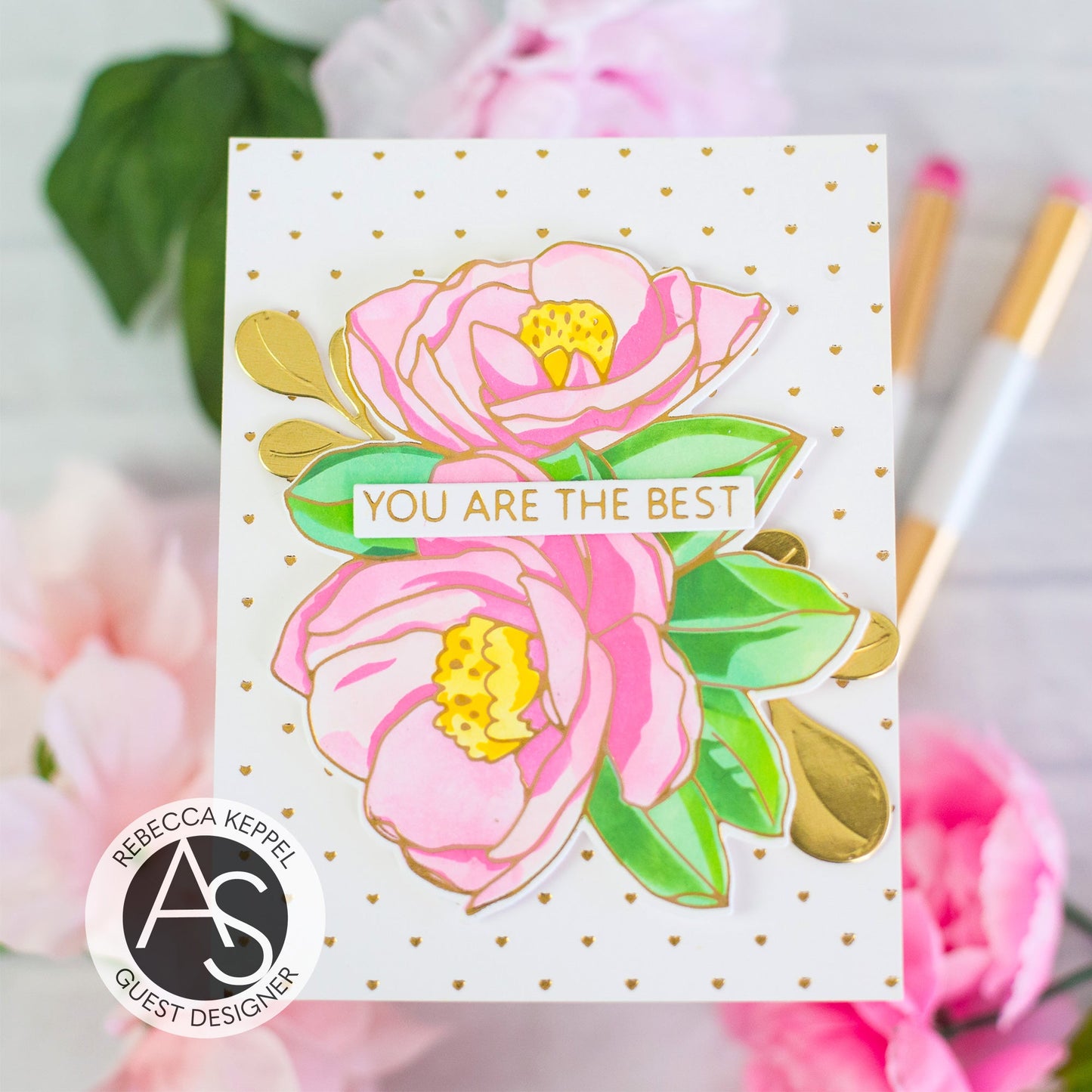 Alex Syberia Designs Heartfelt Blooms Stencil Set