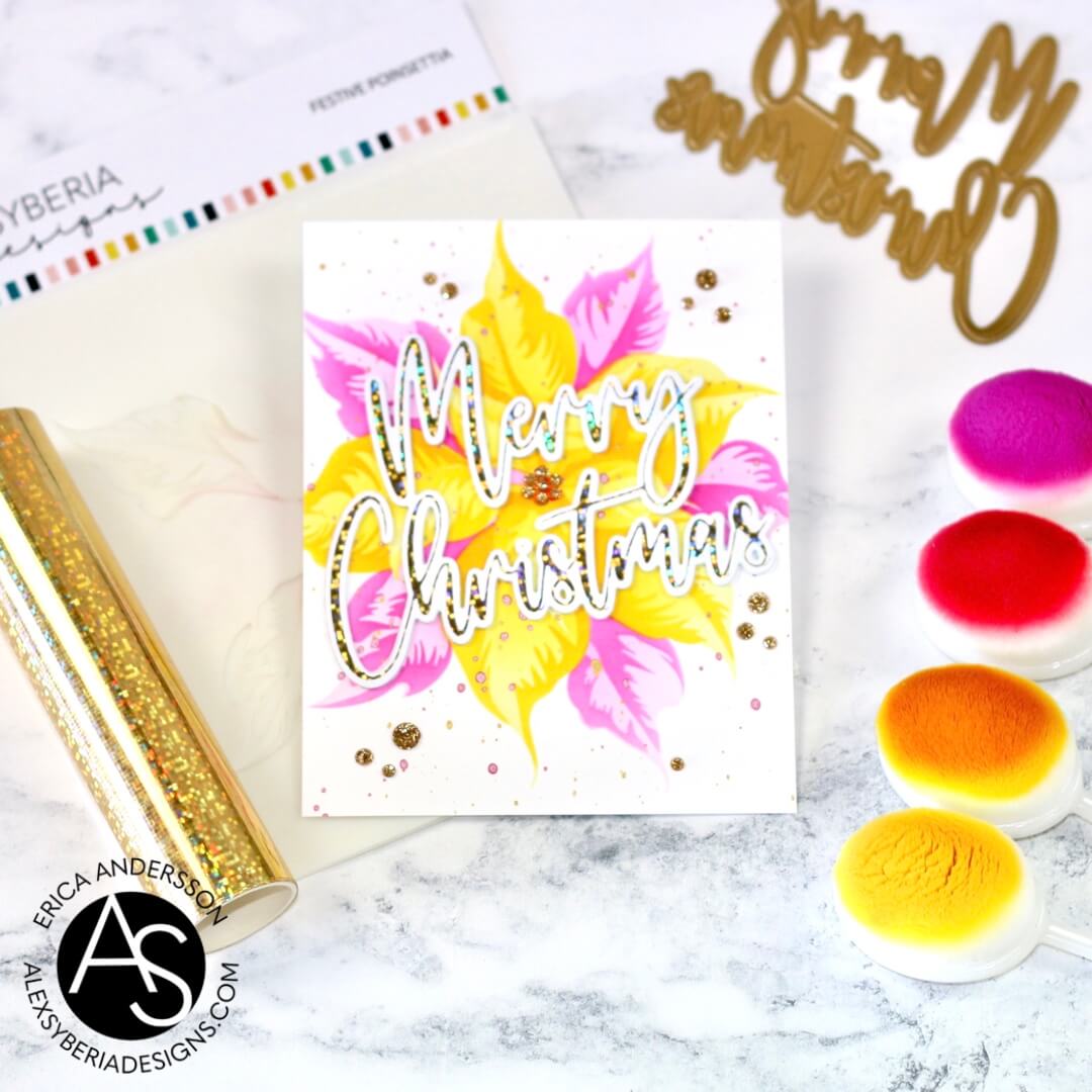 Alex Syberia Designs Large Merry Christmas Hot Foil