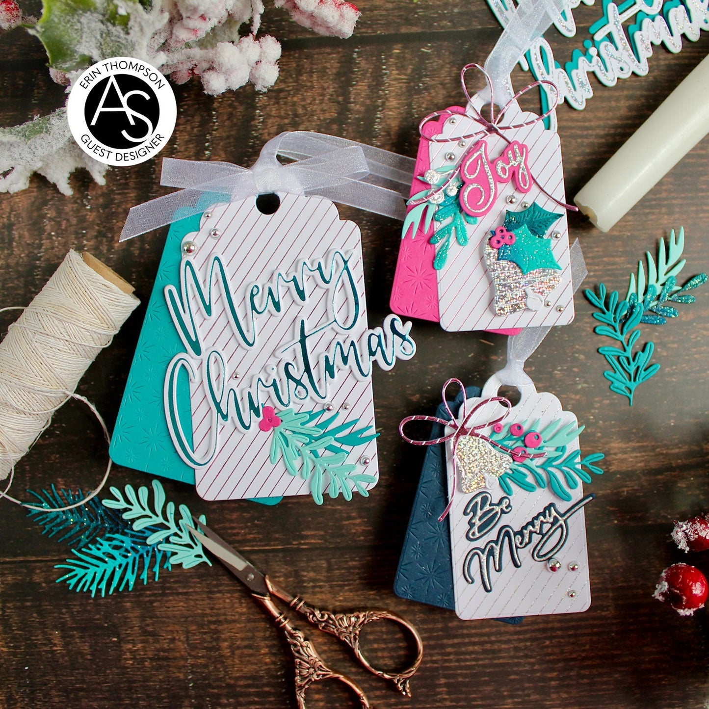 Alex Syberia Designs Large Merry Christmas Hot Foil
