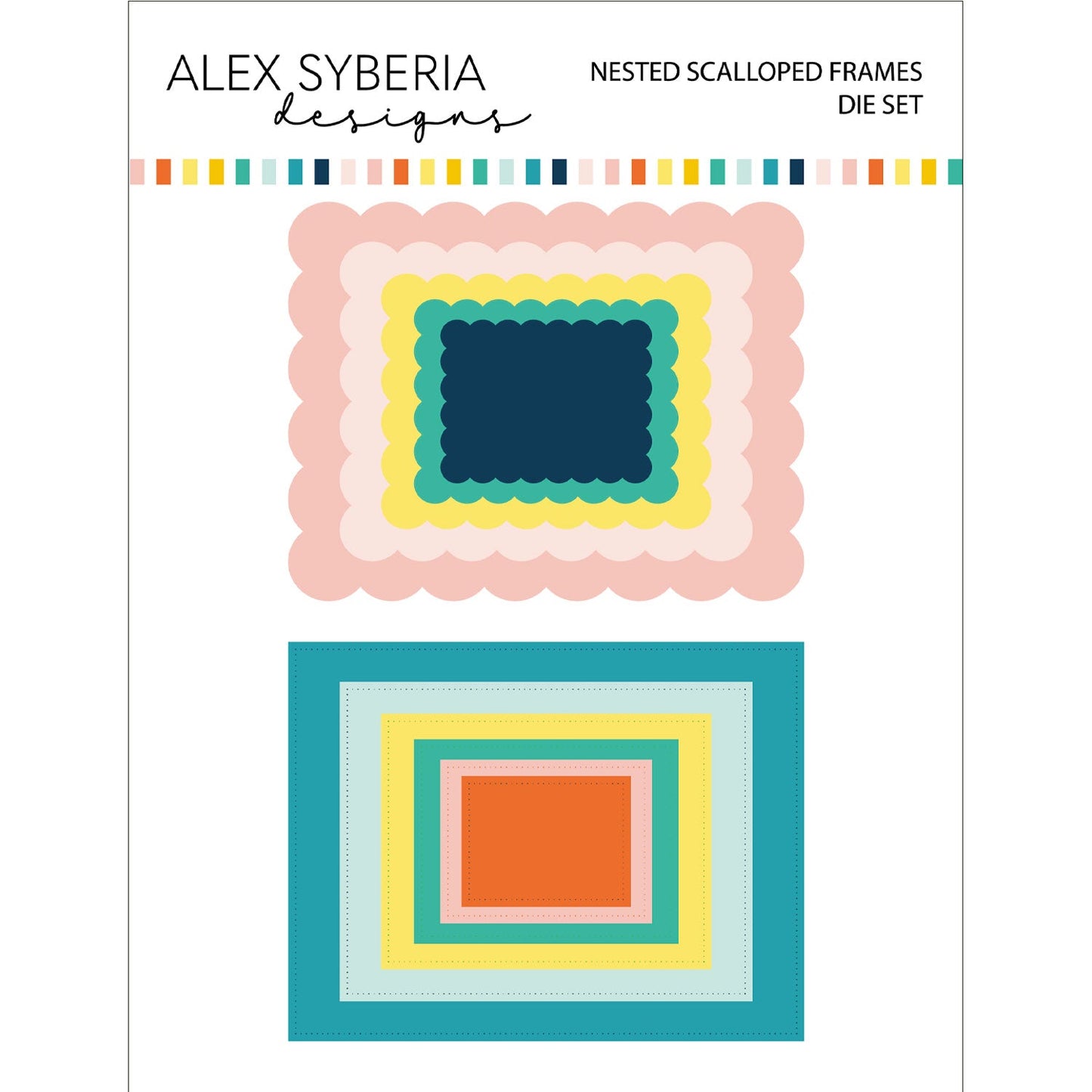 Alex Syberia Designs Nested Scalloped Frames Die Set