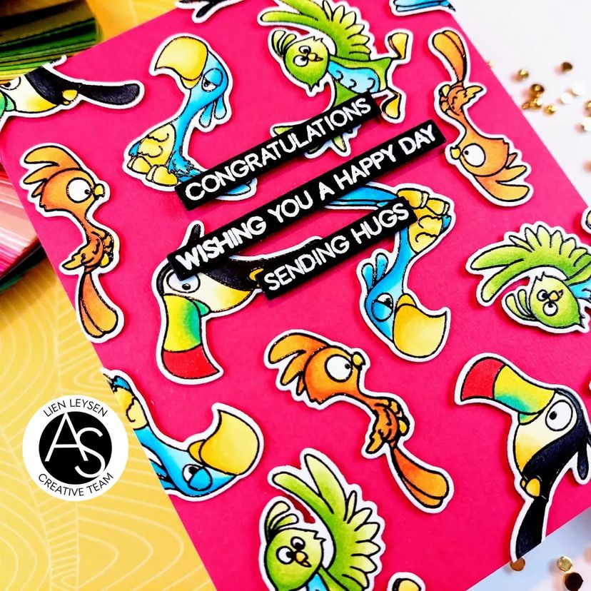 Alex Syberia Designs Paradise Birds Die Set
