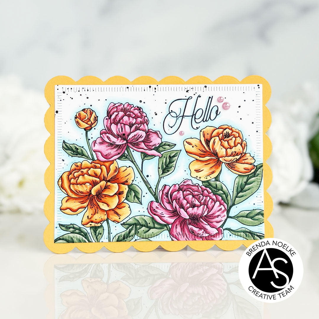 Alex Syberia Designs Peony Blossoms Press Plate Set