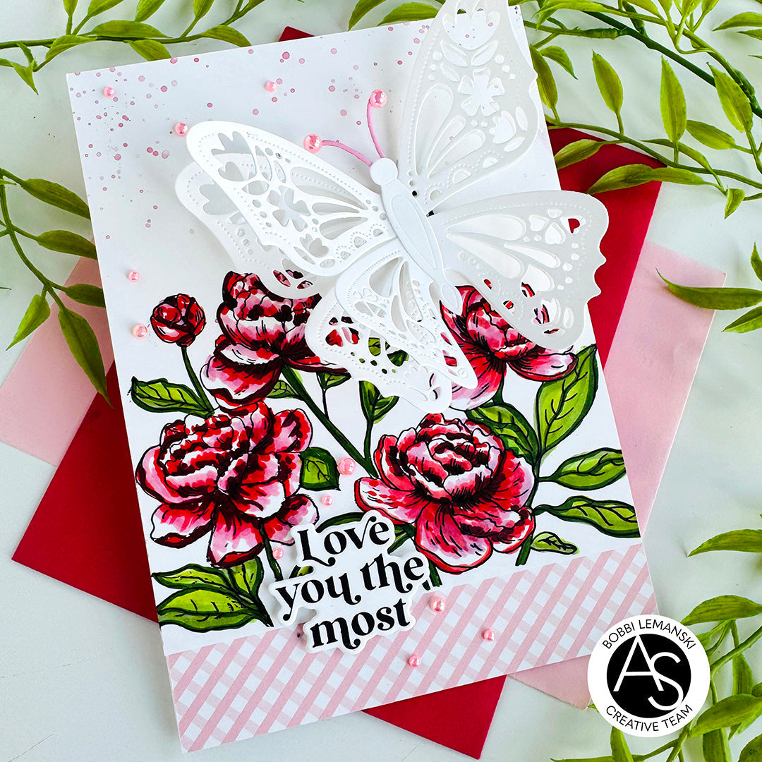 Alex Syberia Designs Peony Blossoms Press Plate Set