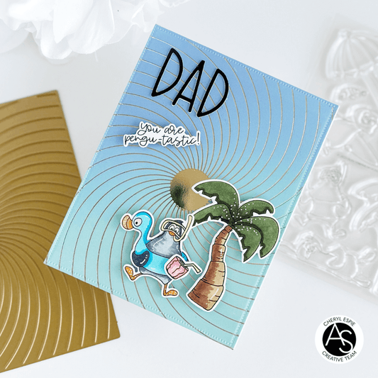 Alex Syberia Designs Sunrays Hot Foil Plate