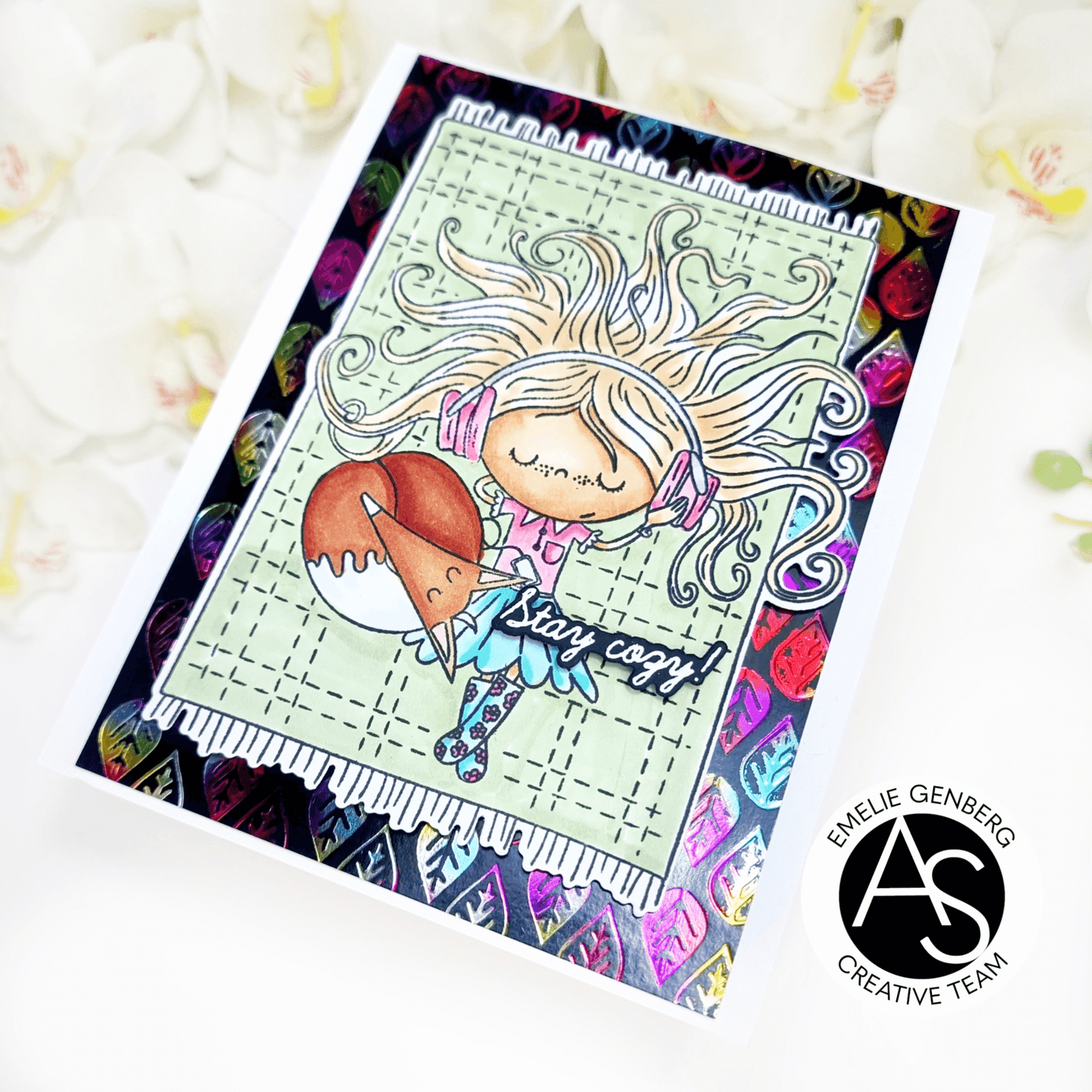 Alex Syberia Designs Tiny Autumn Leaves Hot Foil Plate