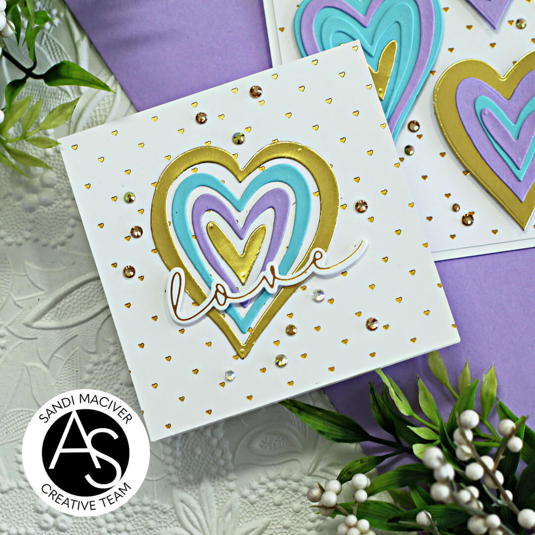 Alex Syberia Designs Tiny Hearts Hot Foil Plate