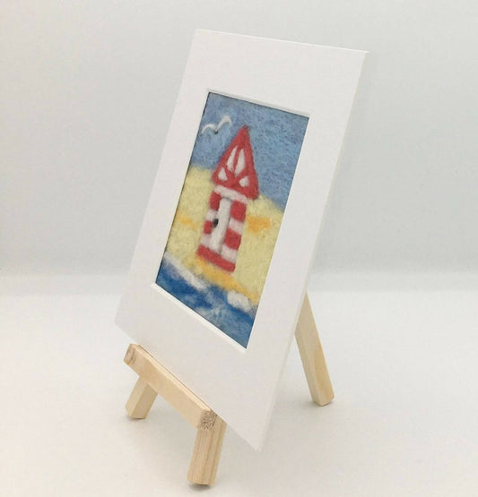 Beach Hut Mini Picture Felting Kit 2