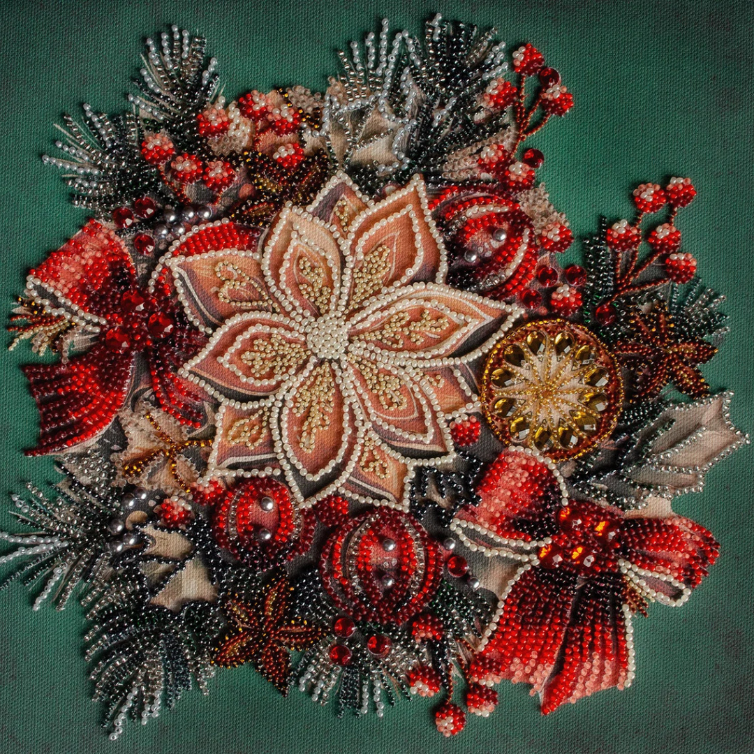 Bead Embroidery Kit - The Taste Of Christmas Beading Kit