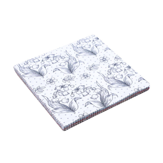 Floral patterned product on a white background