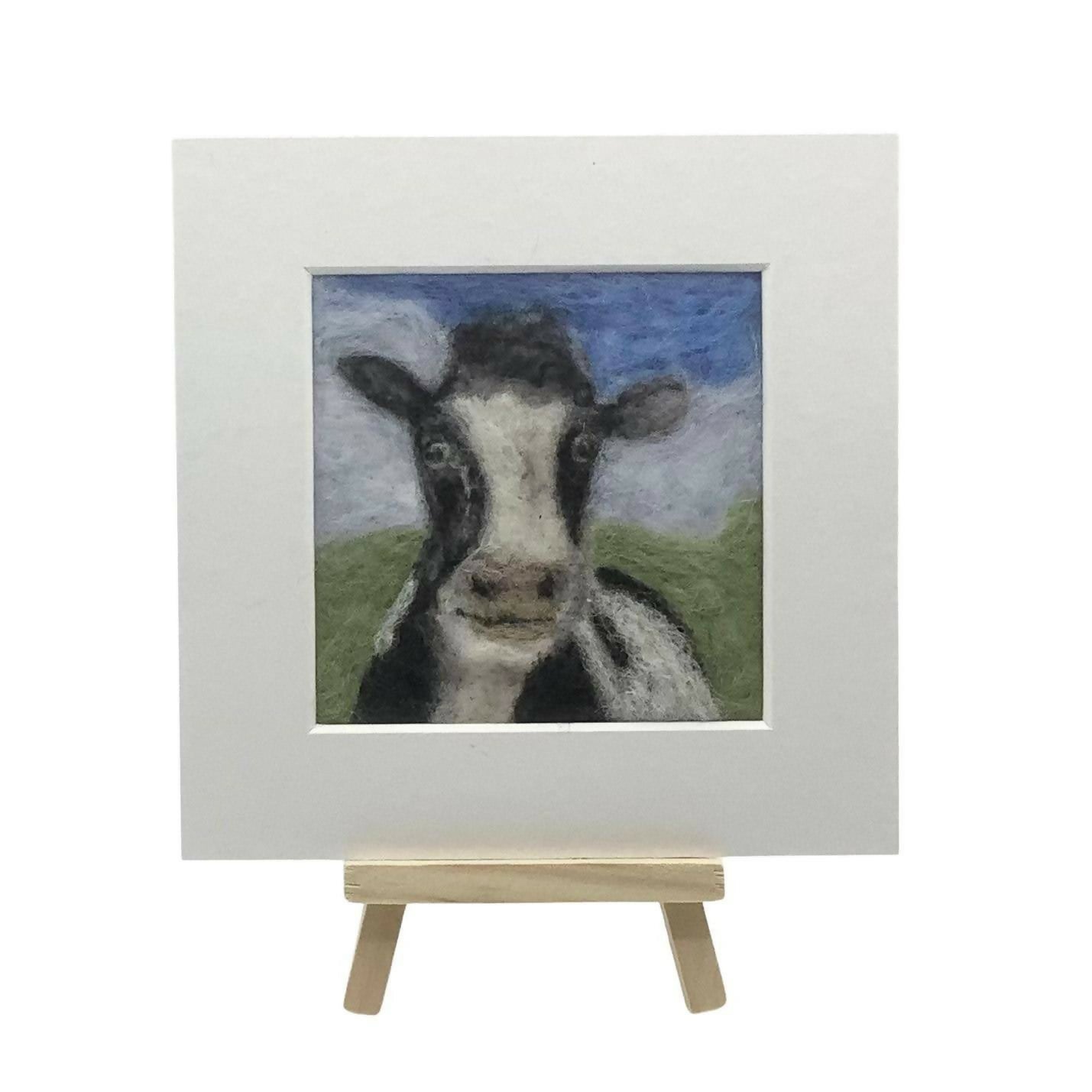 Cow Mini Picture Felting Kit 1