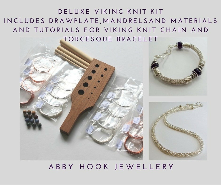 Deluxe Viking Knit Jewellery Kit by Abby Hook – Perfect for Beginners & Advanced Crafters