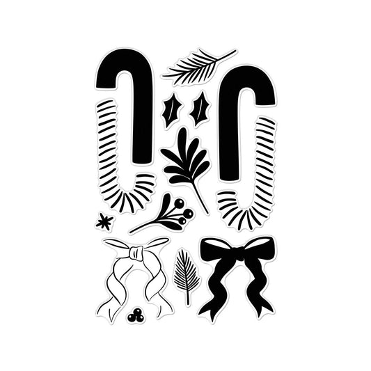 Hero Arts Candy Cane Swag Clear Stamps from the Candy Cane Season Collection