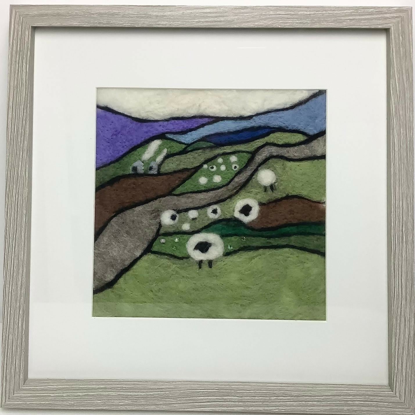 Hillside Cottages Felted Picture Kit 2