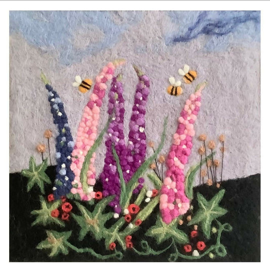 Lupins Felted Picture Kit 2