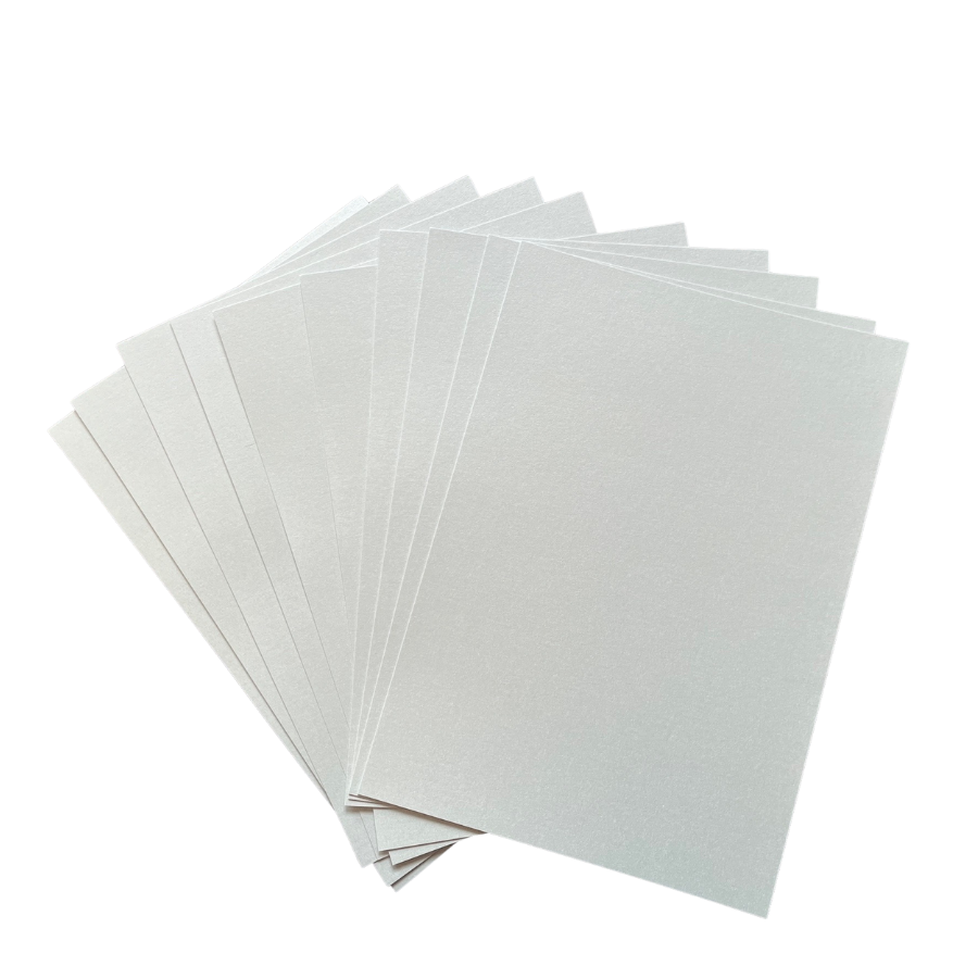 Oakwood A4 Single Sided Baby Blue Pearl Card- Pack of 10