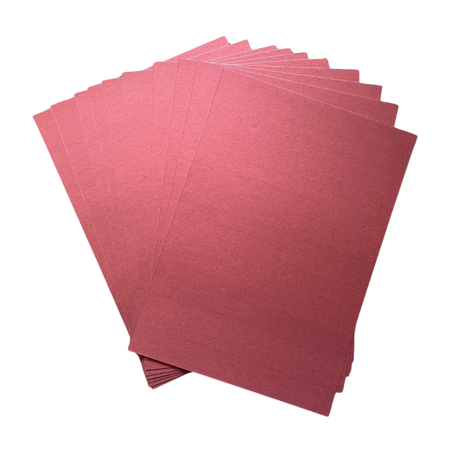 Oakwood A4 Single Sided Maroon Pearl Card- Pack of 10