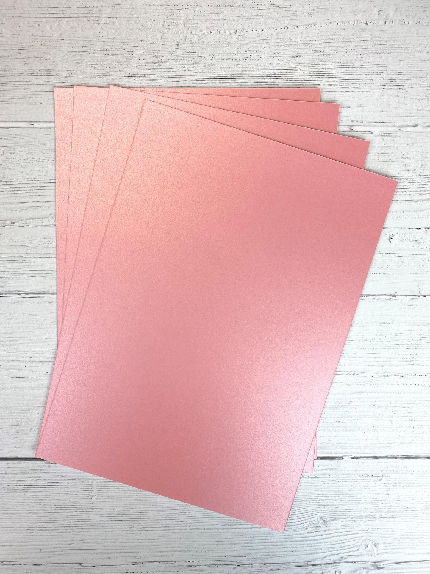 Oakwood A4 Single Sided Pink Pearl Card- Pack of 10