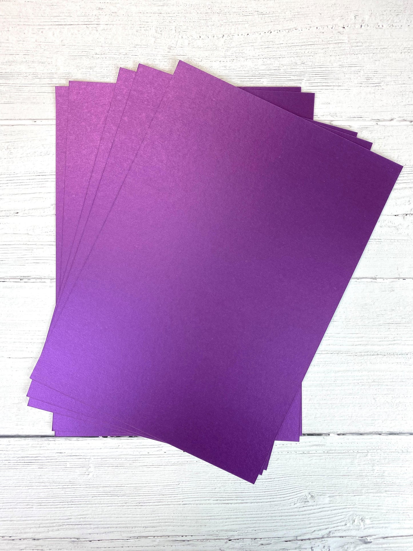 Oakwood A4 Single Sided Purple Pearl Card- Pack of 10