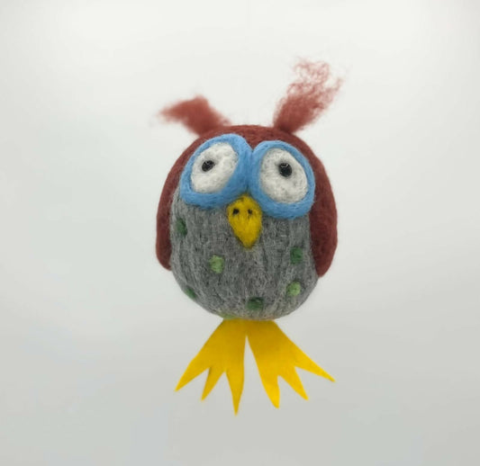 Ollie Owl Bouncer Mobile Character Felting Kit 2