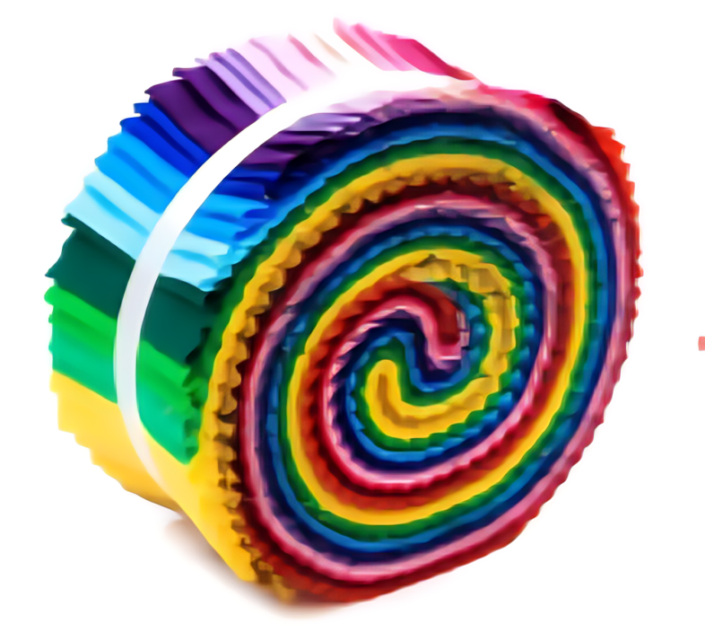 Colorful spiral pattern on a white background
