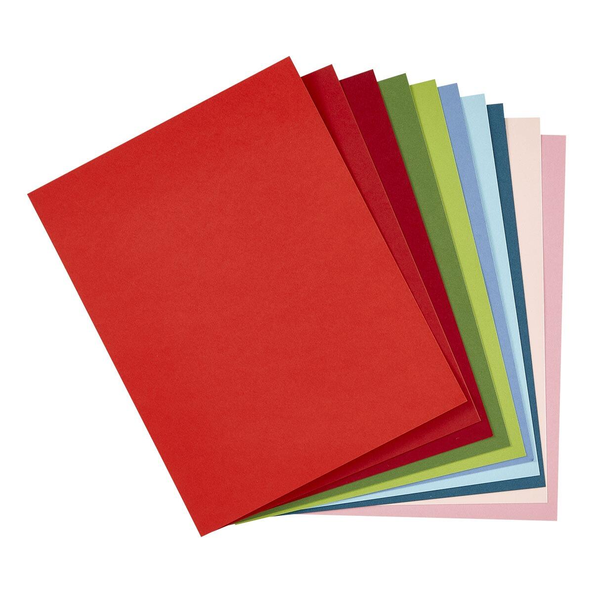 Spellbinders A4 Christmas Assortment ColorWheel Cardstock - 10 Sheets