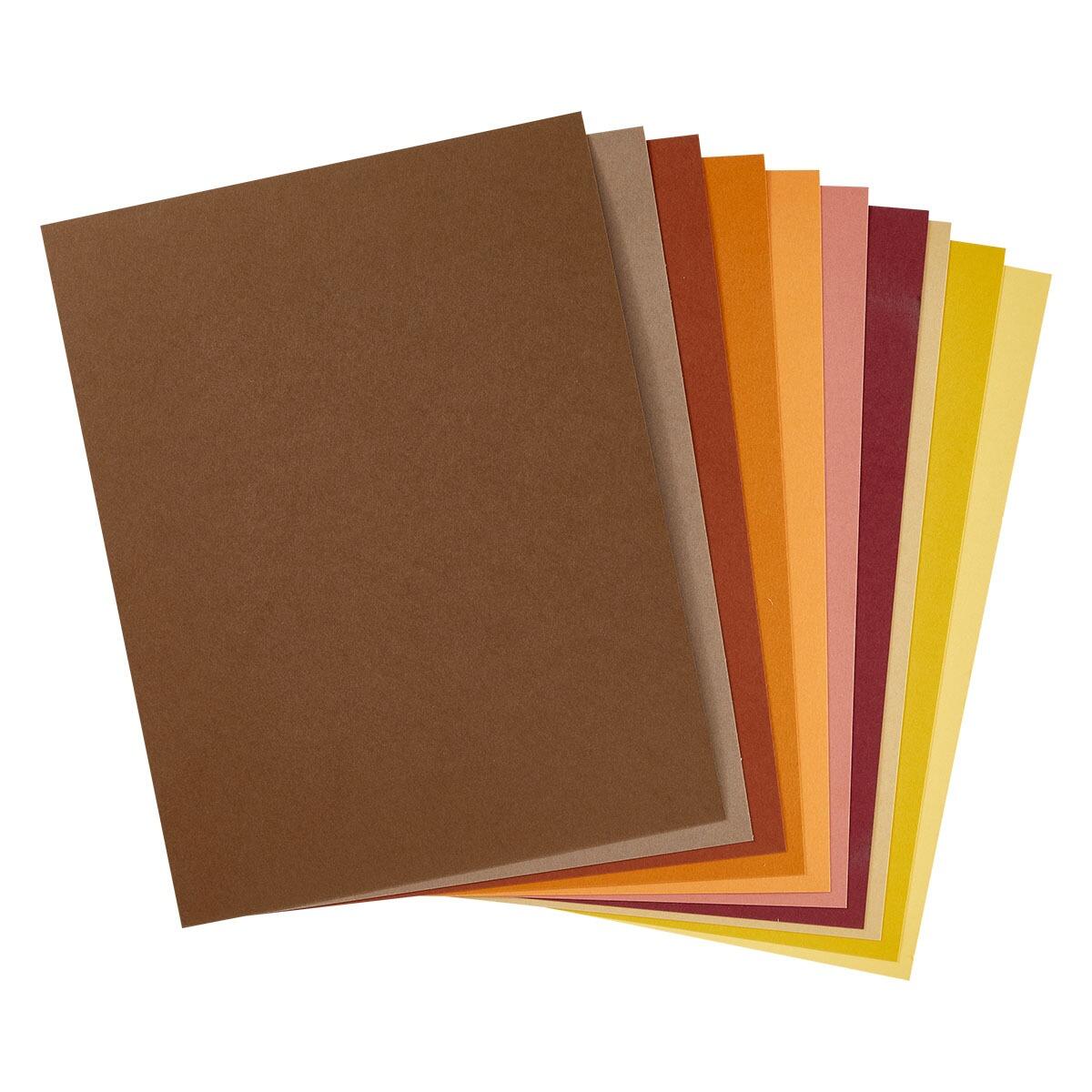 Spellbinders A4 Fall Assortment ColorWheel Cardstock - 10 Sheets